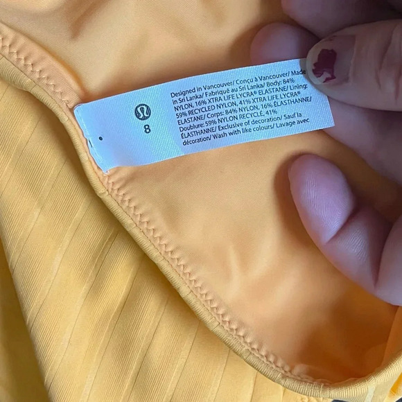 Lululemon NWT Ribbed High-Waist Skimpy-Fit Swim Bottom & Halter Cross-back Top-8 - Picture 9 of 13